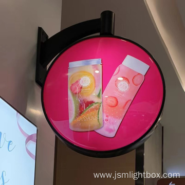 Outdoor Rotating Display Advertising Light Box of Shop